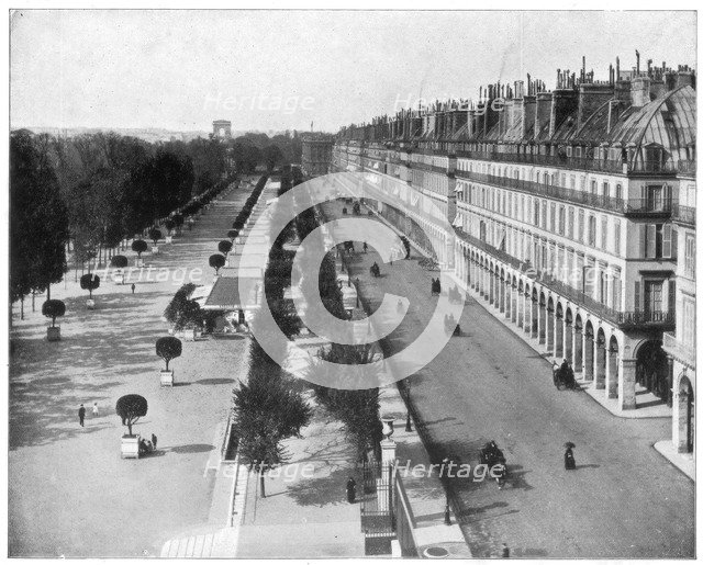 Rue de Rivoli, Paris, late 19th century. Artist: John L Stoddard
