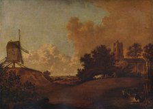 'Old Orford Church and Mill, Suffolk', c1782. Artist: John Crome.