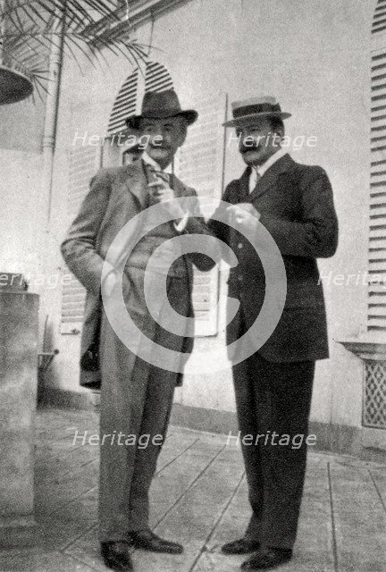Paul Hervieu and Marcel Prevost, French authors and dramatists, 1905. Artist: Unknown