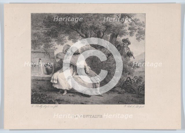 The Fountain, 1826. Creator: Louis Leopold Boilly.