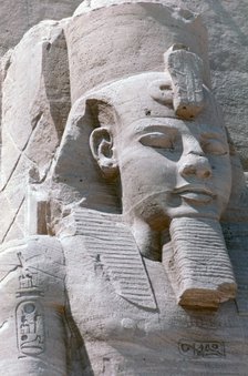 Colossal statue of Rameses II, Temple of Abu Simbel, Egypt, 13th century BC. Artist: Unknown