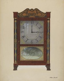 Clock, c. 1938. Creator: Rex F Bush.