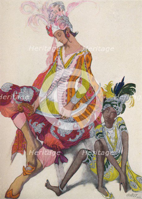 'Prince Et Esclave Revant', 1922, (1923). Artist: Leon Bakst.