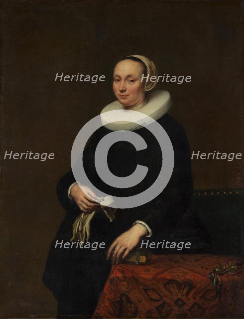 Portrait of a Woman, 1650. Creator: Jürgen Ovens.