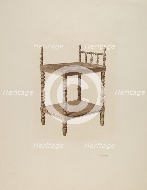 Wash Stand, c. 1940. Creator: Joe Brennan.