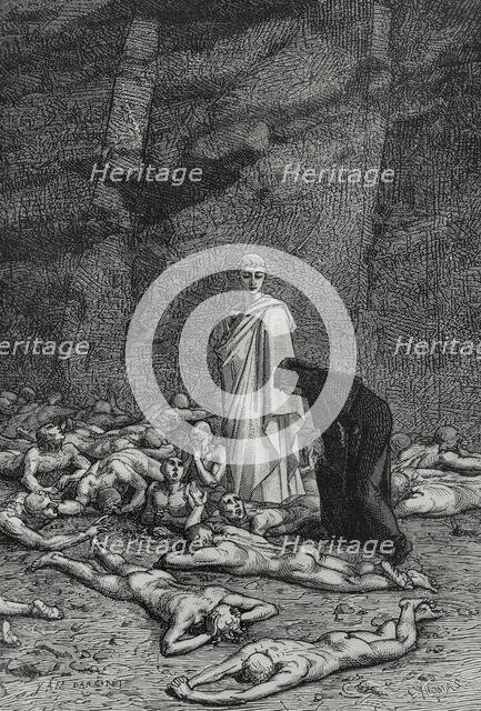 The Divine Comedy, (1307-1321): Purgatory, 1888.  Creator: Jean Edouard Dargent.