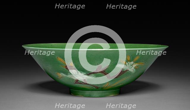 Bowl with Sprays of Flowers, 1662-1722. Creator: Unknown.