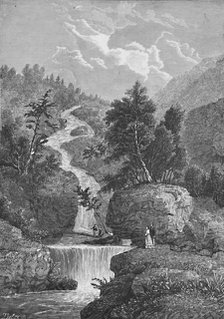 'Silver Cascade, Crawford's Notch', 1883. Artist: Tietze.