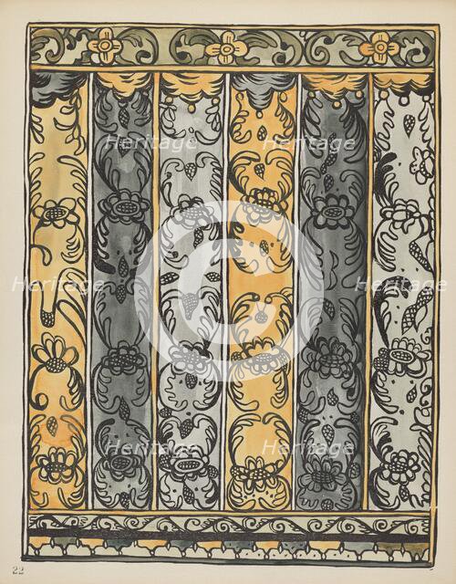 Plate 22: Wall Decoration, Laguna: From Portfolio "Spanish Colonial Designs of New Mexico", 1935/194 Creator: Unknown.