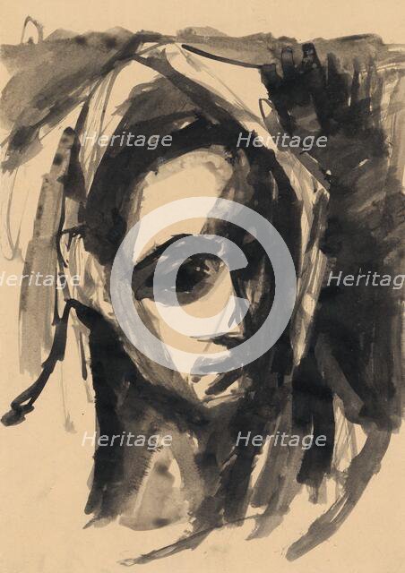 Head of a woman, 1940-1944. Creator: Ján Novák.