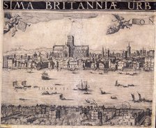 Panorama of London, 1629. Artist: Anon