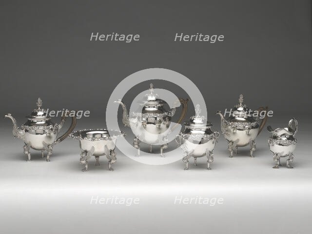 Tea and Coffee Service, 1811/28. Creator: Harvey Lewis.