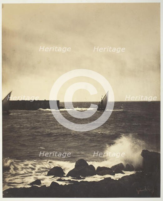 The Breaking Wave, 1857. Creator: Gustave Le Gray.