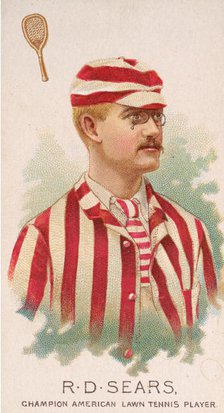 R.D. Sears, Champion American Lawn Tennis Player, from World's Champions, Series 2 (N29) f..., 1888. Creator: Allen & Ginter.