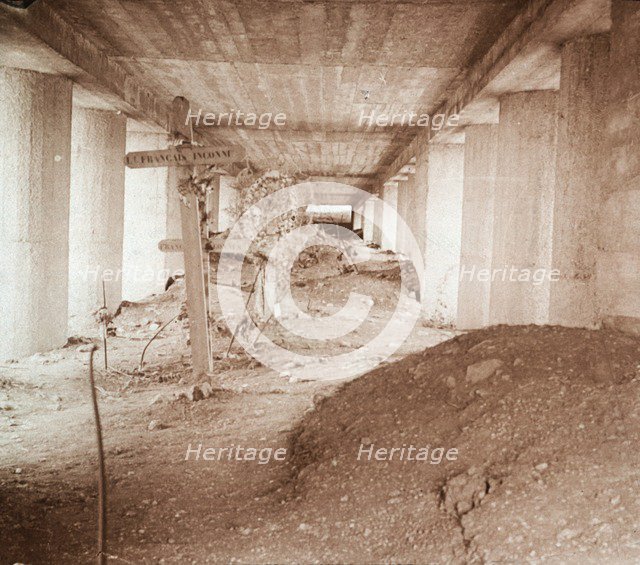 Bayonet Trench, Verdun, northern France, c1916-c1918.  Artist: Unknown.