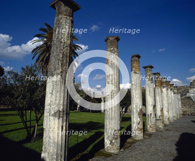 Second peristyle, House of the Faun, Pompeii, Italy, 2nd century BC, (2002). Creator: LTL.
