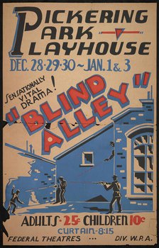 Blind Alley, San Bernardino, 1936. Creator: Unknown.