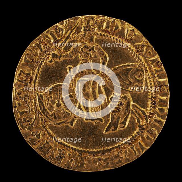 Francesco in Armor on Horseback, Wielding Sword [reverse], 16th century. Creator: Unknown.