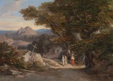 Between Olavano L'Civitella, 1842. Creator: Edward Lear.
