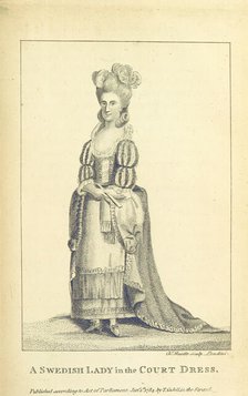 A Swedish Lady in the Court Dress, 1802.  Creator: Louis Charles Ruotte.