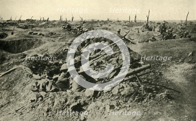 'British troops awaiting the order to attack', Western Front, First World War, c1916, (c1920). Creator: Unknown.