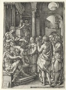 The Story of Susanna: Susanna Accused of Adultery, 1555. Creator: Heinrich Aldegrever (German, 1502-1555/61).