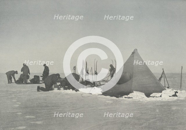 'Camp at Three Degree Depôt', c1911, (1913). Artist: Henry Bowers.