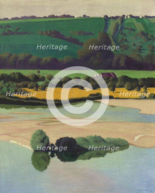 One evening on the Loire, 1923. Creator: Vallotton, Felix Edouard (1865-1925).