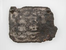 Belt Plate, Frankish or Burgundian, 4th-7th century. Creator: Unknown.