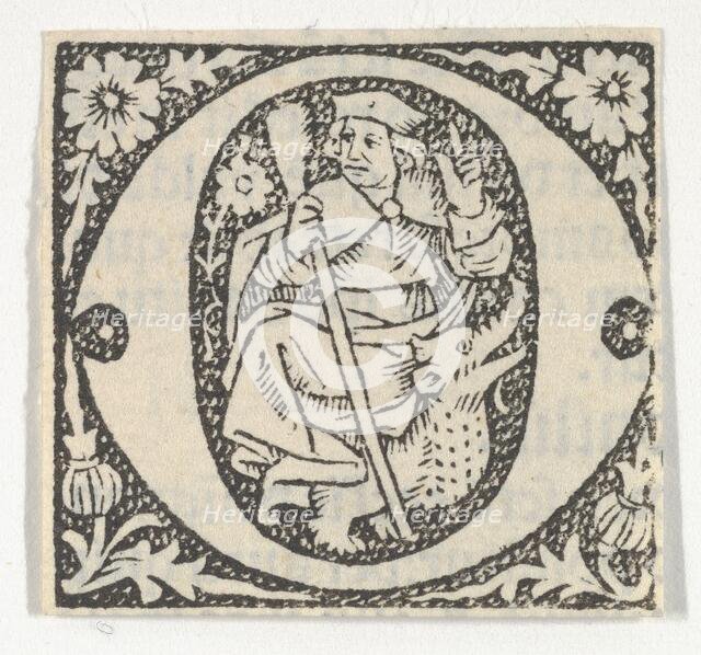 Decorated Roman alphabet, ca. 1499., ca. 1499. Creator: Anon.