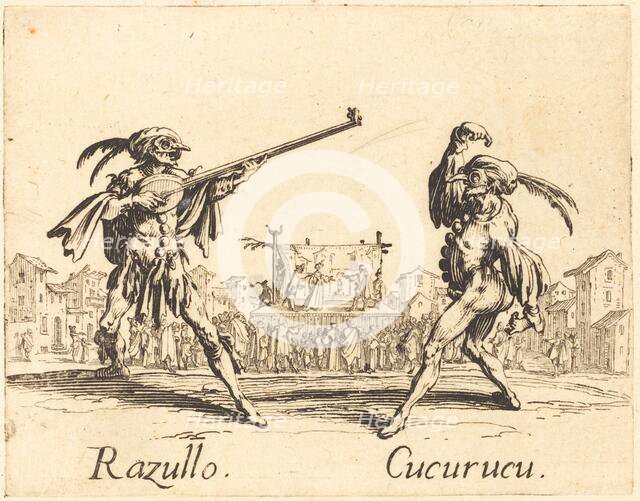 Razullo and Cucurucu, c. 1622. Creator: Jacques Callot.