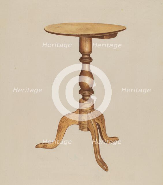 Occasional Table, c. 1938. Creator: Michael Riccitelli.