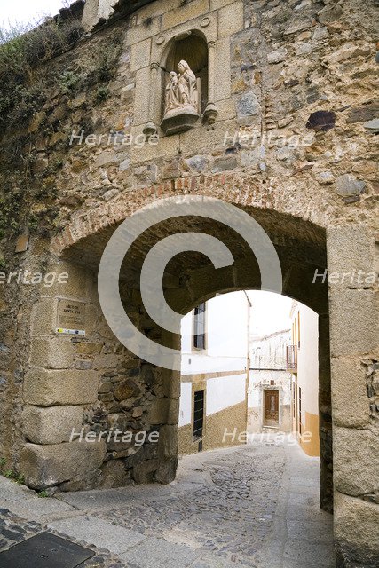 The arch of St Anne, Caceres, Spain, 2007. Artist: Samuel Magal