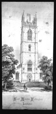 'Saint Andrew's Church, Falkingham, Lincolnshire', (early 19th century). Artist: Unknown.