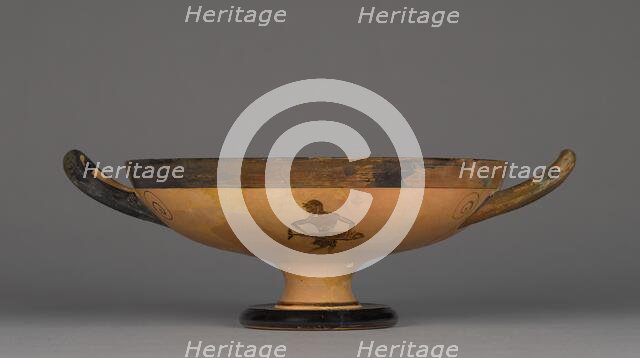 Attic Black-Figure Kylix, about 525-500 BC. Creator: Theseus Painter.