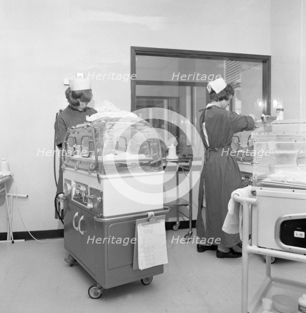 Special care unit for premature babies, Nether Edge Hospital, Sheffield, South Yorkshire, 1969. Artist: Michael Walters