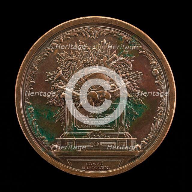 Altar of Fame [reverse], 1770. Creator: Georg Christian Waechter.