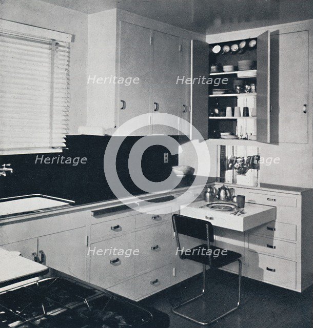 'Honor Easton - The Kitchen In the house of Dr. Ian Campebell', 1940. Artist: Unknown.