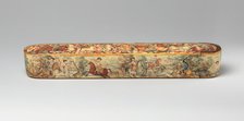 Pen Box (Qalamdan) Depicting Shah Isma'il in a Battle against the Uzbeks, Iran, early 19th century. Creator: Unknown.