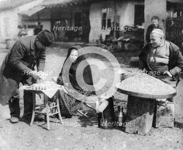 Peanut and scent pedlars, Sofia, Bulgaria, c1923. Artist: Unknown