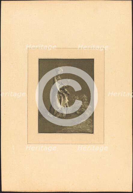 Saint Barbara, published 1782. Creator: Johann Gottlieb Prestel.