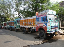 TATA trucks in India, 2019. Creator: Unknown.