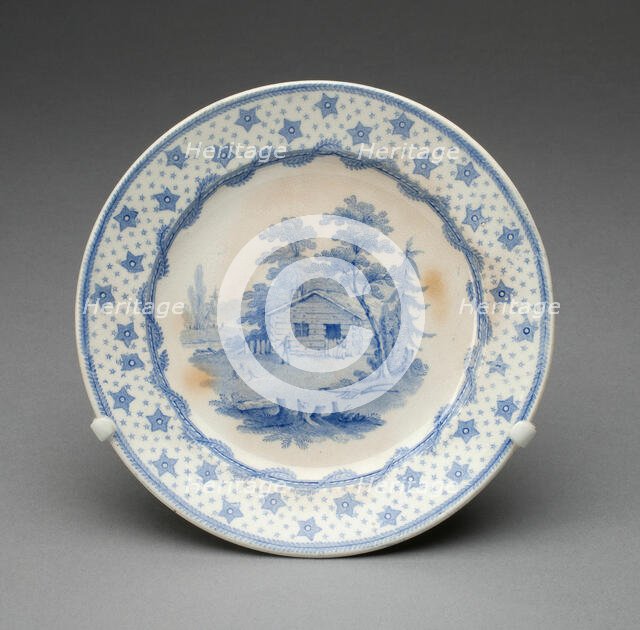 Plate, Staffordshire, Mid 19th century. Creator: Staffordshire Potteries.