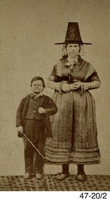 John Harris of Dihewyd, Ceredigion with his wife Margaret, c1860. Creator: Unknown.