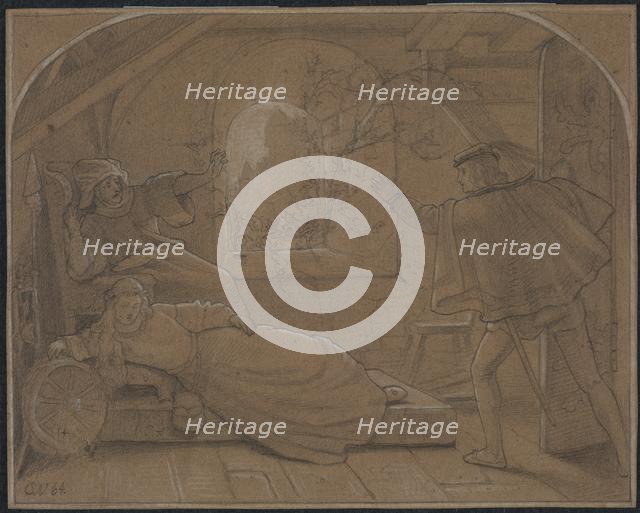 Sleeping Beauty (Dornröschen), 1864. Creator: Anonymous.