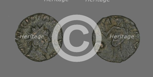 Coin Portraying the Radiate Bust of an Emperor, 3rd century. Creator: Unknown.