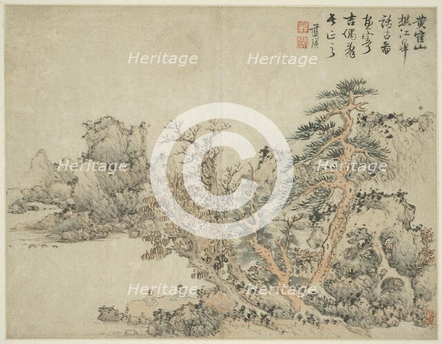 Landscape in the Style of Ancient Masters: after Wang Meng (c. 1308-1385), China, Ming, 1642. Creator: Lan Ying.