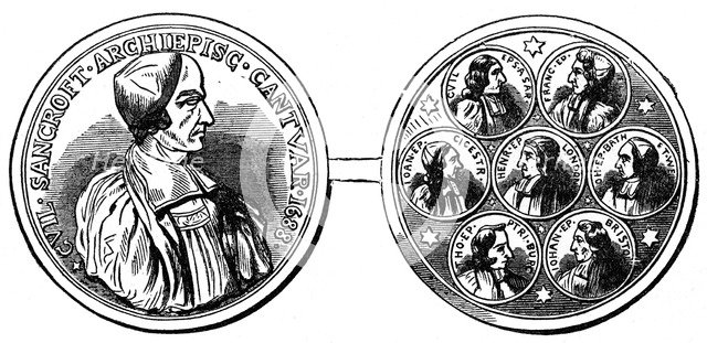 Medal of the Seven Bishops, 18th century (19th century). Artist: Unknown