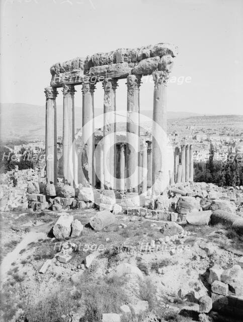 Temples of Sun & Jupiter, Baalbek, between c1915 and c1920. Creator: Bain News Service.