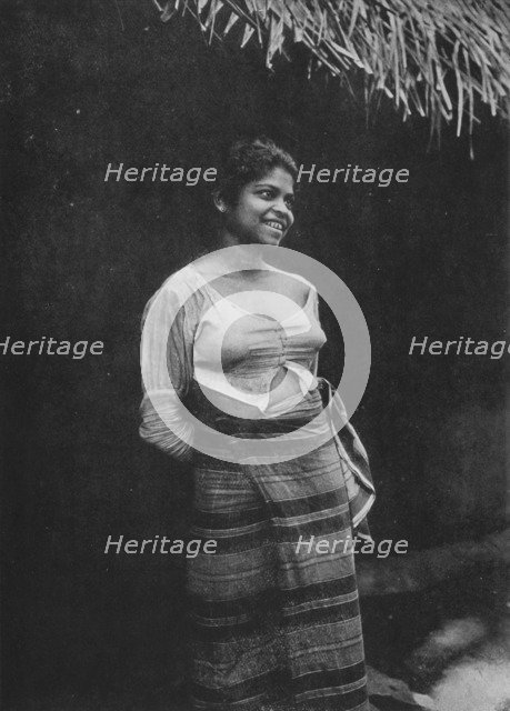 'Sinhalese Village Beauty', c1890, (1910). Artist: Alfred William Amandus Plate.